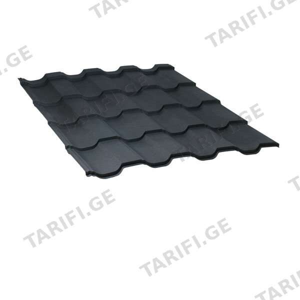 მეტალოკრამიტი ფერადი თუნუქის სახურავი 0.5X1200 ხაოიანი RAL 7016 NOVA