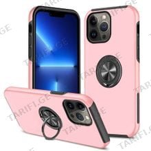iPhone 11 Pro Elit Ring Case სილიკონის ქეისი ბეჭდით - ვარდისფერი