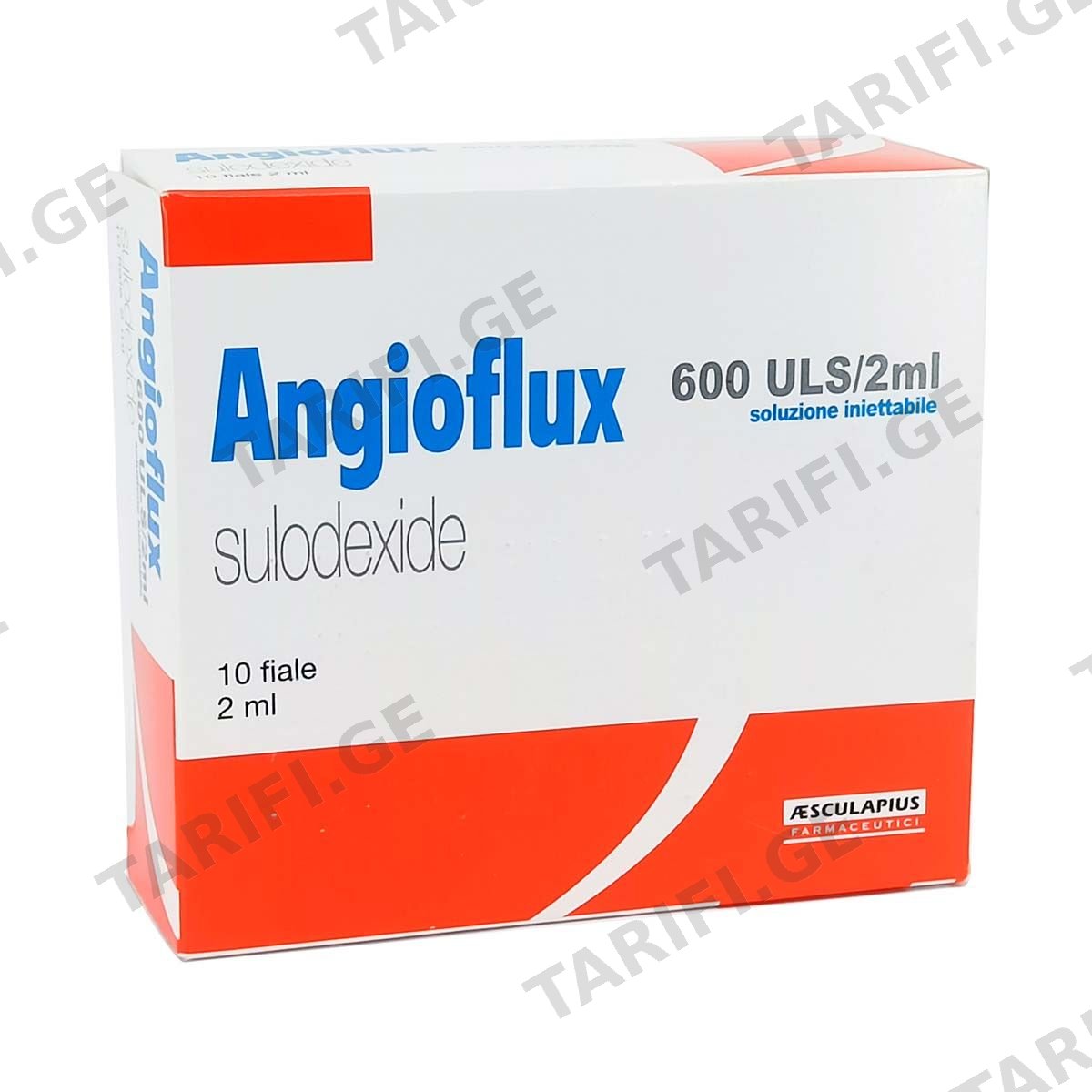 Angioflux - ანგიოფლუქსი 600მგ/2მლ. 10 ამპულა