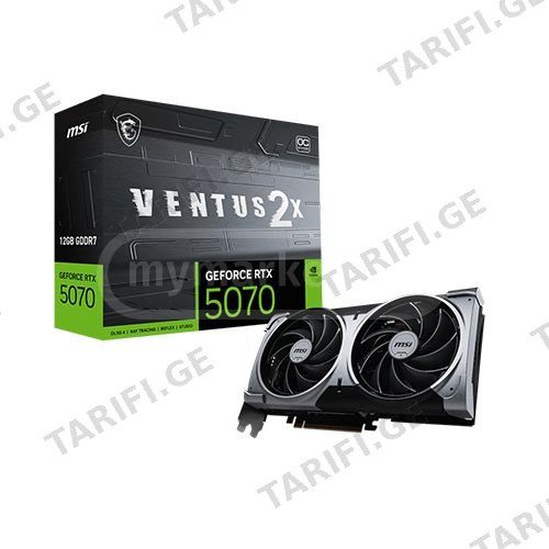 ვიდეობარათი - Msi Ventus 2X RTX 5070 12 GB Oc