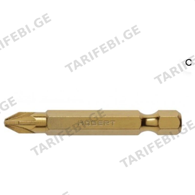 ხრახნიანი ბიტი HOEGERT HT1S395, PZ2 50 მმ, 2 ცალი