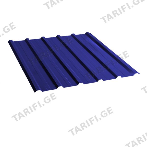 პროფილირებული ფერადი თუნუქი 0.45X1150 პრიალა RAL 5002 (ტრაპეცია, H16) NOVA