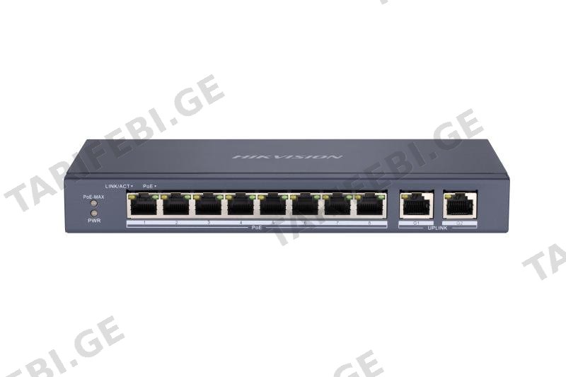 სვიჩი Poe Hikvision,DS-3E0310P-E/M(B) Unmanaged 100M