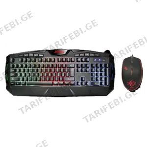 Jedel K502+ Gaming Combo Set Wired 1.5m Black