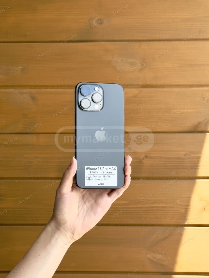 iPhone 15 Pro Max 256GB / 84% Black Titanium