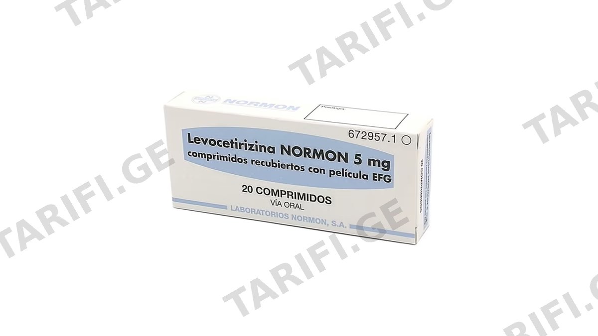 ლევოცეტირიზინი ნორმონი EFG ტაბ.5მგ.N20
