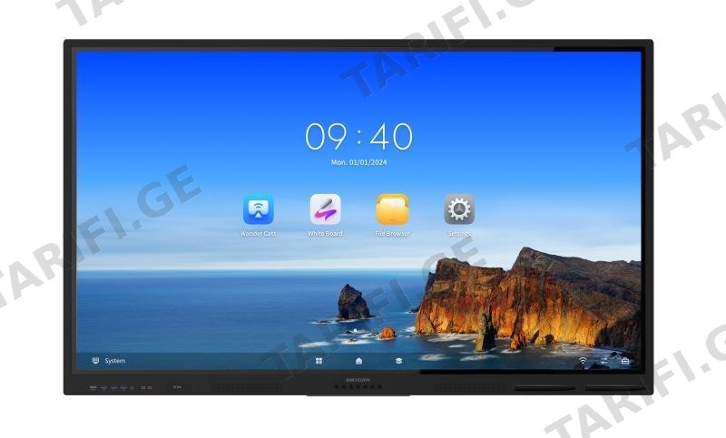 ინტერაქტიული მონიტორი 65″ ეკრანის დიაგონალით DS-D5B65RB/EL