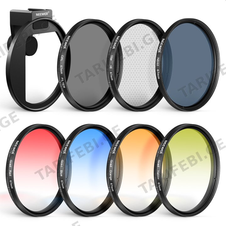 ფილტრების ნაკრები NEEWER - 67MM PHONE CLIP WITH KIT FL-P4