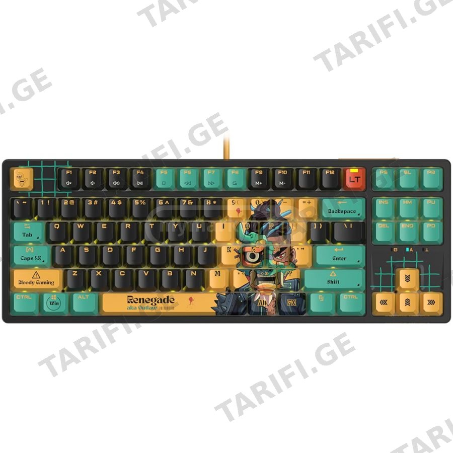 კლავიატურა: A4tech Bloody AT87 Alpha Optical Switch Keyboard