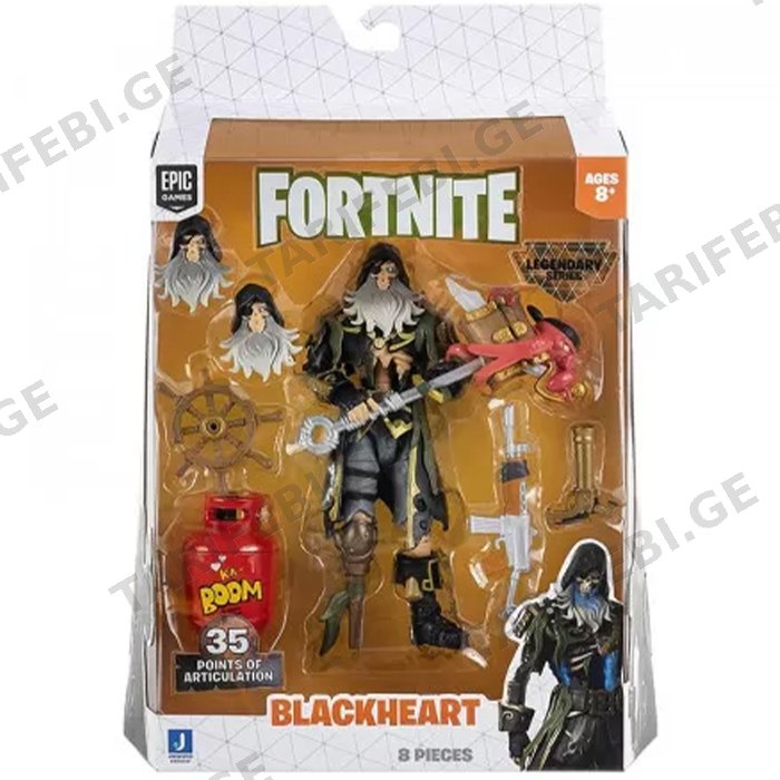 სათამაშო ფიგურა FORTNITE LEGENDARY SERIES BLACKHEART SKELETON S9 FNT0737