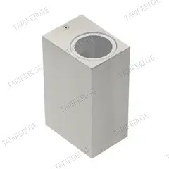 ფასადის განათება GTV TIAGO GU10 35W IP54 ორმხრივი ვერცხლისფერი