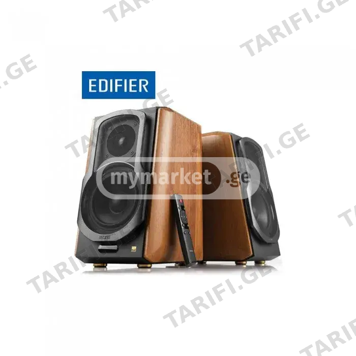 დინამიკი - Edifier S1000 MKII / 2.0 / 120W RMS / Bluetooth 5.0 aptX HD / Optical / Coaxial / ყავისფერი• ბრენდი: Edifier• მოდელი: S1000 MKII• პროდუქტის ტიპი: აქტიური თარო-დინამიკები (Audiophile Active