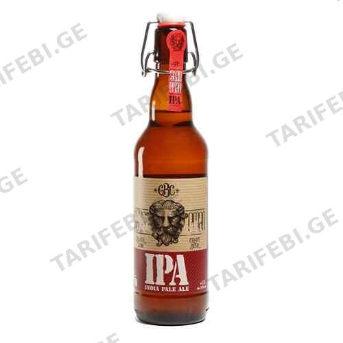 ლუდი შავი ლომი IPA შუშა 0,5ლ