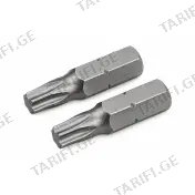 სახრახნისის საცვლელი პირები 2PCS*T30*25 TOL1191-20226