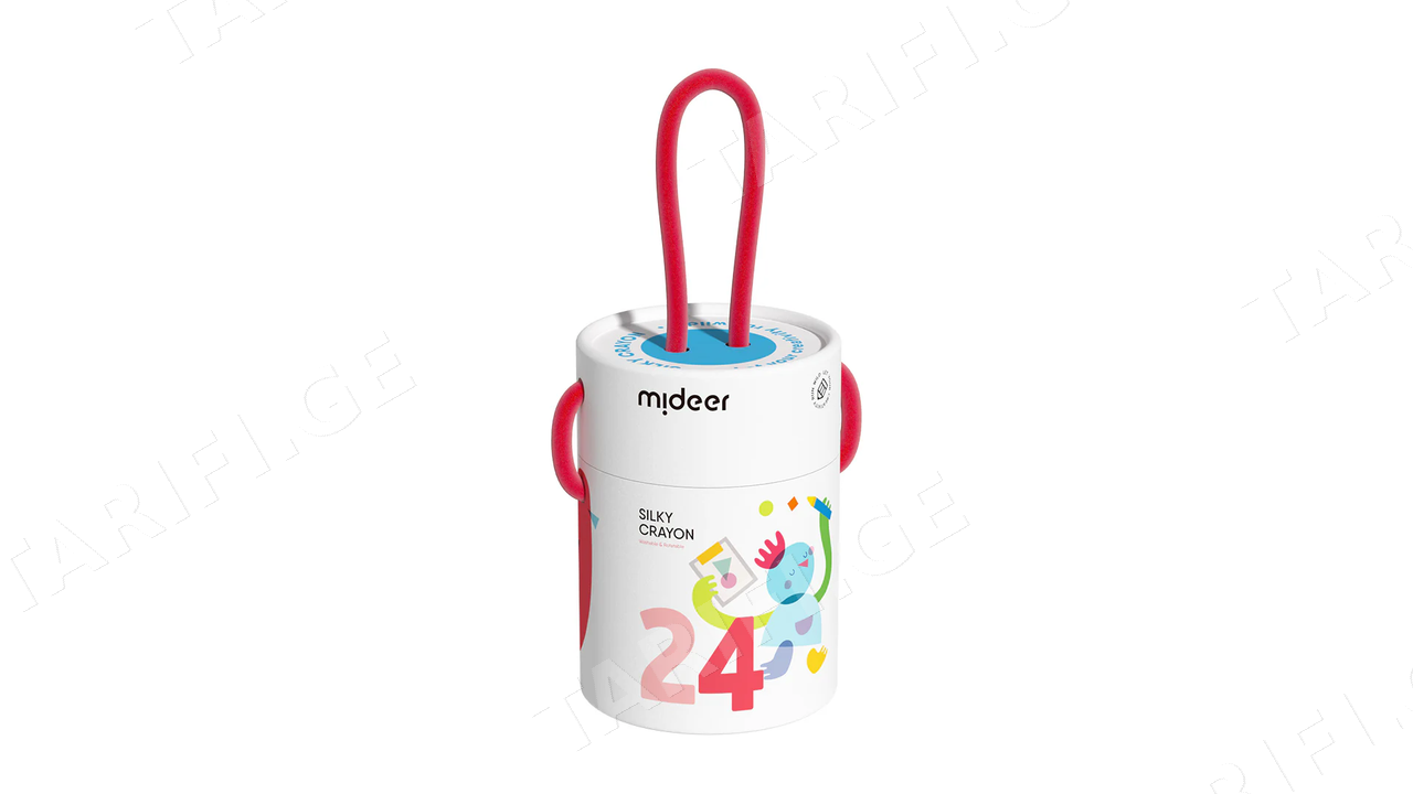 Silky Quick-dry Crayons – Colorful Bucket 24 Colors