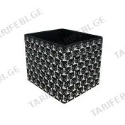 სათავსო ყუთი 33X38X33, შავ/თეთრი DRONA