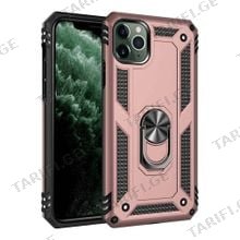 iPhone 11 Pro Max Sofia Ring Case სილიკონის ქეისი ბეჭდით - ვარდი