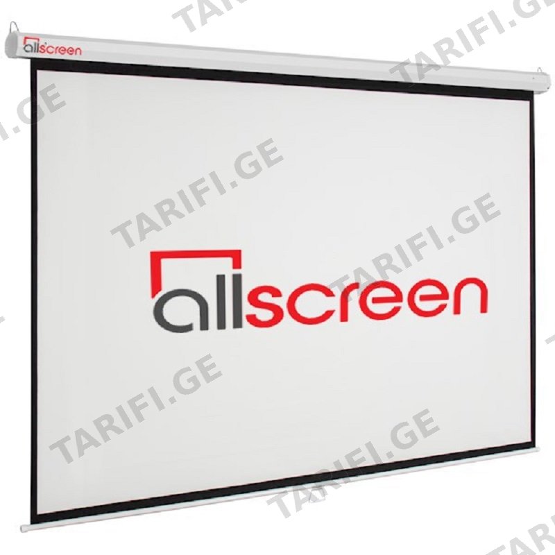პროექტორის ეკრანი ALLSCREEN MANUAL PROJECTION SCREEN 244X186CM 16:9 HD FABRIC CWP-244186 Diagonal 120 inch / 304 CM