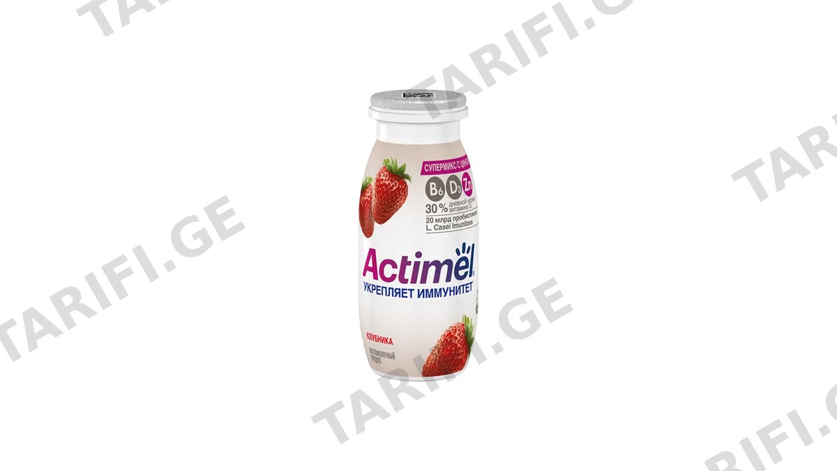 Actimel იმუნოვიტამინები მარწყვი 95გრ