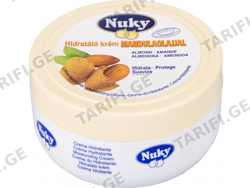 ნუკი კრემი ხელის და ტანის დამატ. ნუში 200გრ 1623 Crema pe-e man e o còrpo Nuki. Mandole 200g 1623