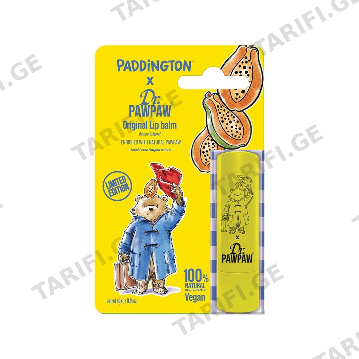ტუჩის ბალზამი Paddington Original 4447 დოქტორ პაუ პაუ - Dr. Pawpaw