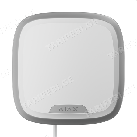 ჰიბრიდული გარე გამოყენების სირენა Ajax StreetSiren Fibra ASP white