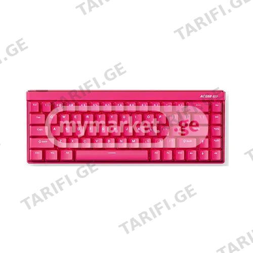 მექანიკური კლავიატურა - Mchose Ace 68 Hall Effect Rose Red