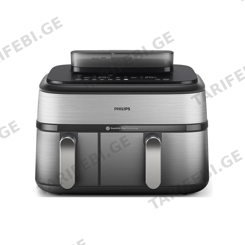 აეროგრილი Philips NA555/09 5000 series, 2750W, 9L, Steam Air Fryer, Grey