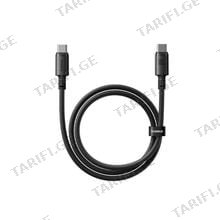 Baseus New Braided Fast Charging Cable USB-C to USB-C 100W 1m E0426W00 Cosmic Black მობილურის კაბელი