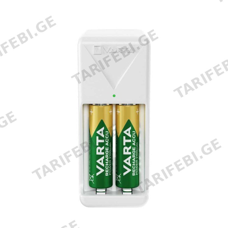 დამტენი მოწყობილობა Mini Charger VARTA 2xAAA 800mAh