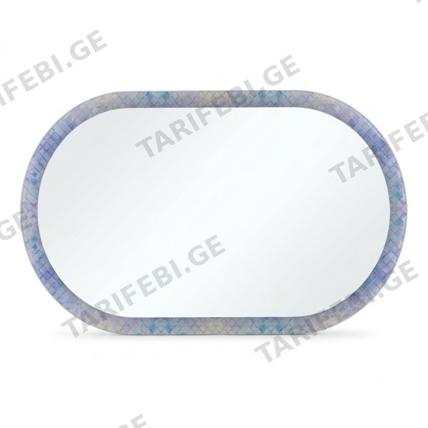 აბაზანის სარკე (THREE COLOR; LED განათებით 500x900mm) (E OVAL-3)