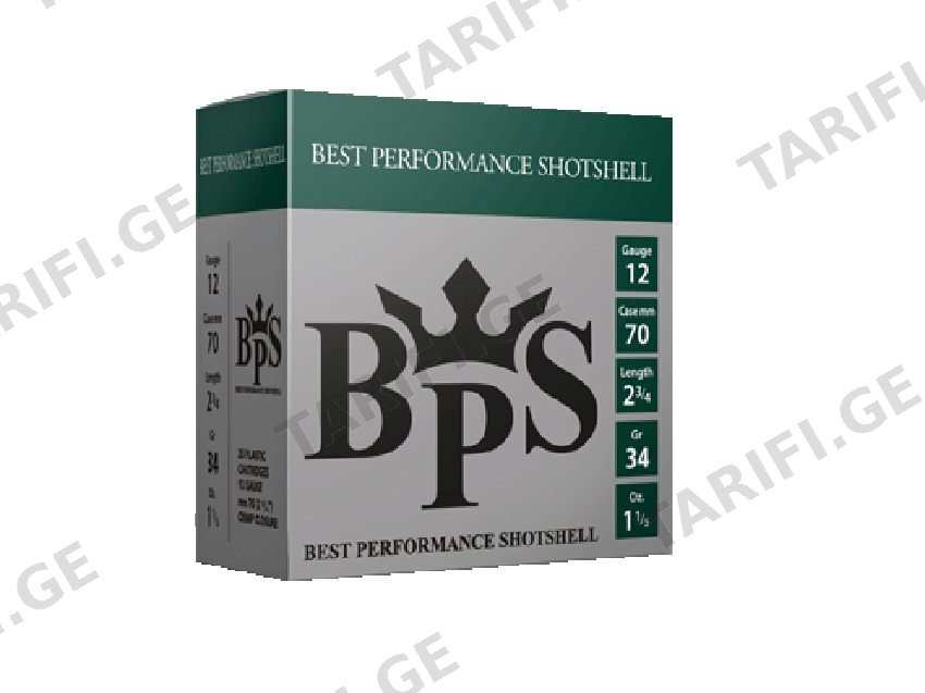 BPS ვაზნა 12 კალ. 34გრ