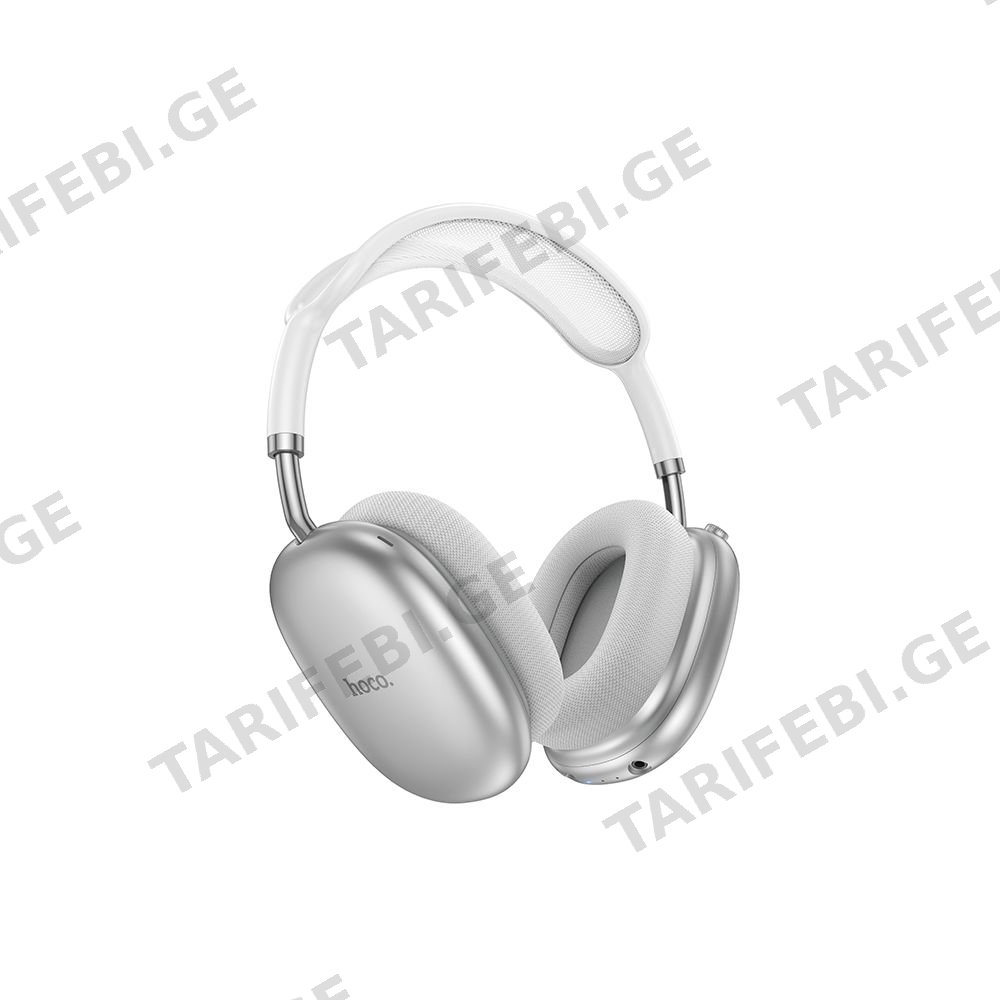 ყურსასმენი Hoco W55 Plus ANC Noise Reduction BT Headphones Silver