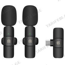 PULUZ Wireles 2 Type-C მიკროფონი