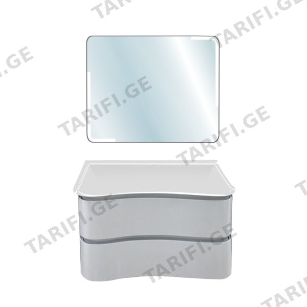 აბაზანის ავეჯის კომპლექტი (PVC&GLASS; 800x520x510) (RPC3102-GREY)