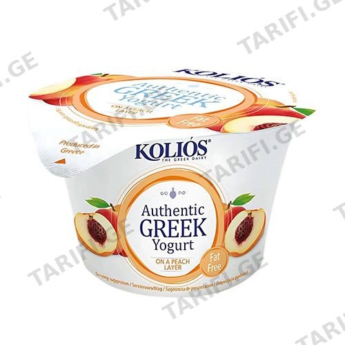 ბერძნული იოგურტი ატმით/ kolios/ 150 გ