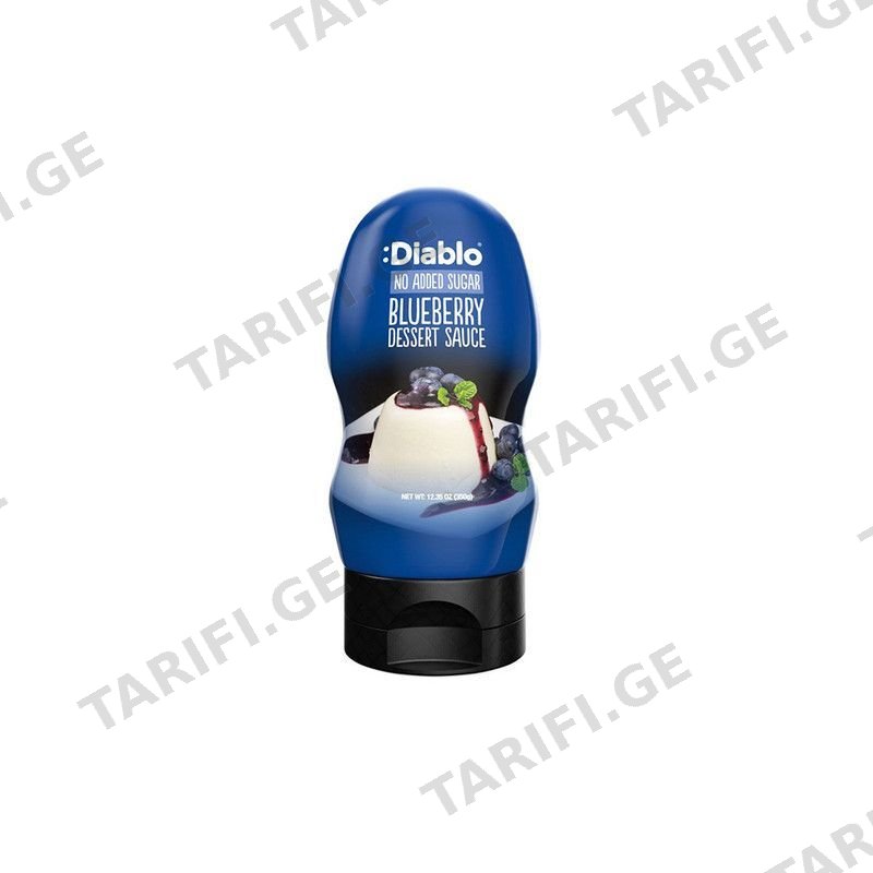 DIABLO მოცვის სოუსი უშაქრო 290მლ