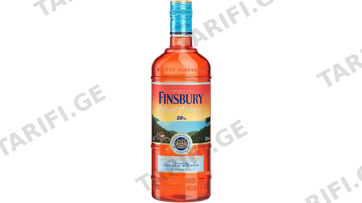 ჯინი Finsbury Bloody Orange - 1L