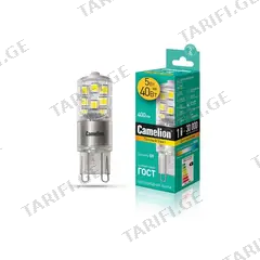 შუქდიოდური ნათურა Camelion G9 3000K 5W