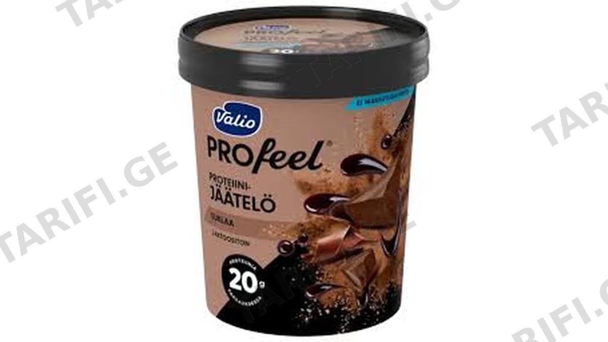 პროტეინის ნაყინი/Valio/ "Profeel" შოკოლადით /ულაქტოზო 6*480 მლ