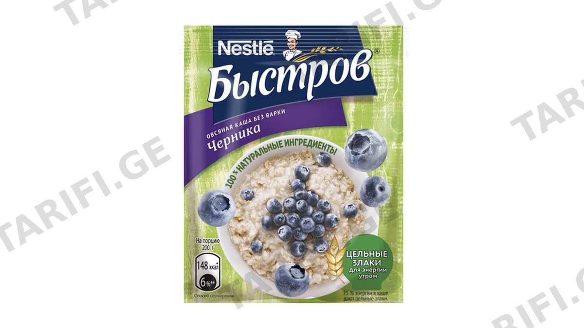 Bistroff შვრია მოცვით 40გრ