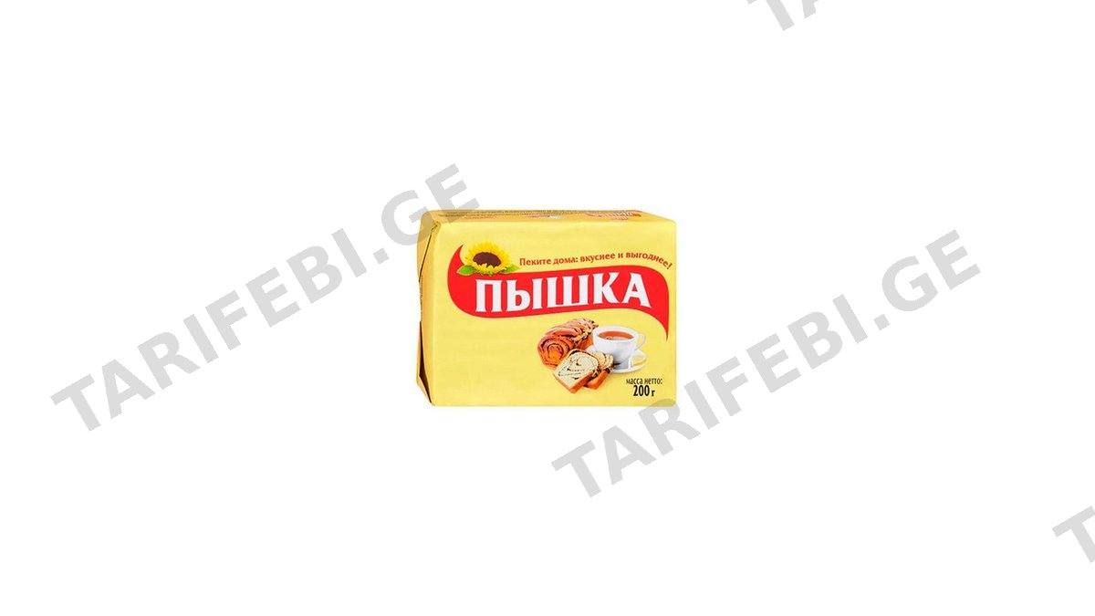 PISHKA მარგარინი ცხობისთვის 72%-200გრ