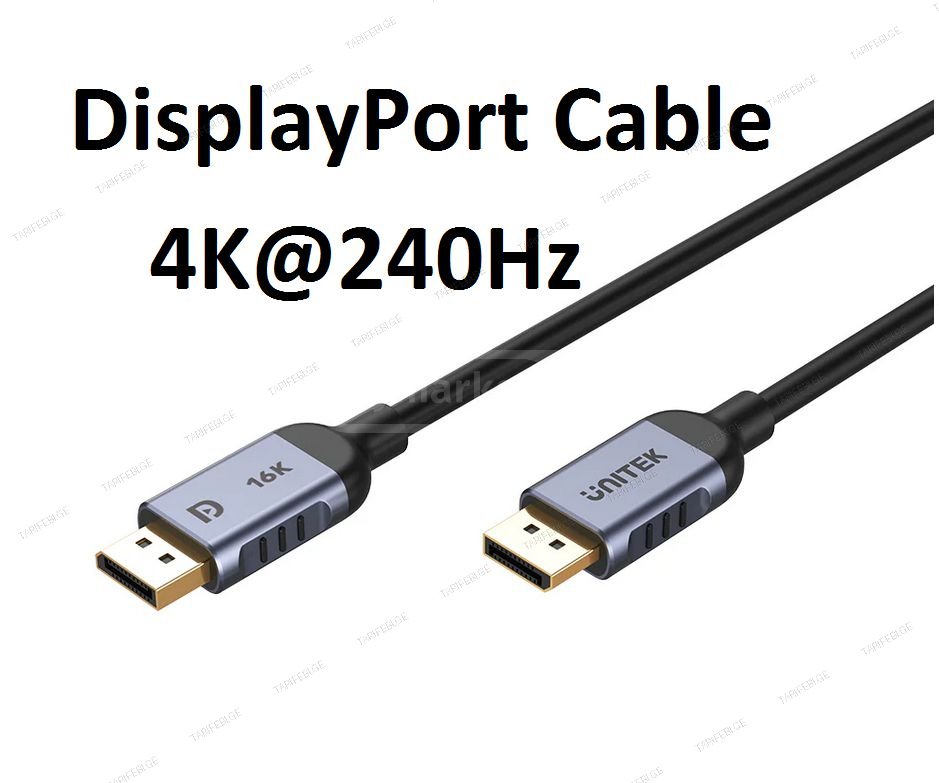 Gaming DisplayPort 2.1 Cable  2M 16K Unitek C1626GY01-2M