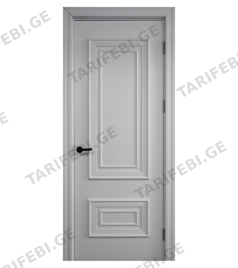 კარი MDF Дует-2 ზომა. 80*2150 ფერი. 9003 Белая