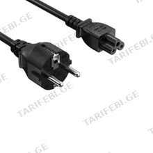 VENTION ZCKBAC 3-Prong Power Cord 1.8M cable C5 Connector EU Plug