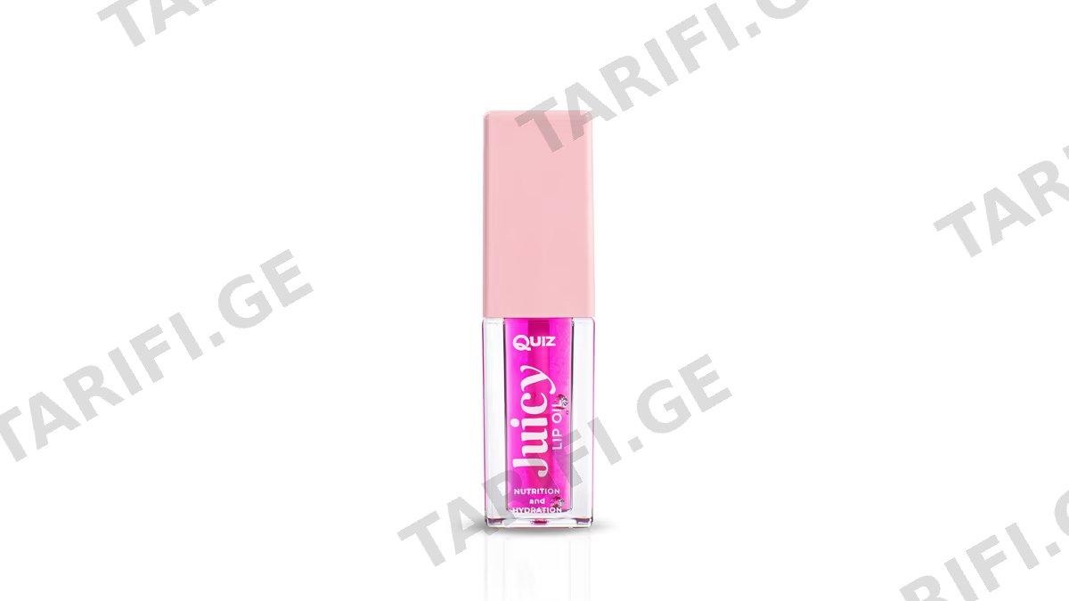 ქუიზი ტუჩის ზეთი 1622 Lip Oil ნუშის აღმდგენი, მბზინავი 5გრ *