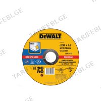 (230x1.9მმ) მეტალის საჭრელი დისკი DeWALT DT43909