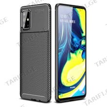 კარბონის ქეისი Samsung Galaxy A71 Focus Carbon Case - შავი