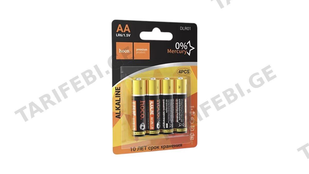 Hoco Alkaline Battery DLR02 AAA - 4 ცალი