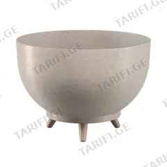 საყვავილე ქოთანი ფეხებით FORM PLASTIC Bowl Satina Eco 24 თეთრი